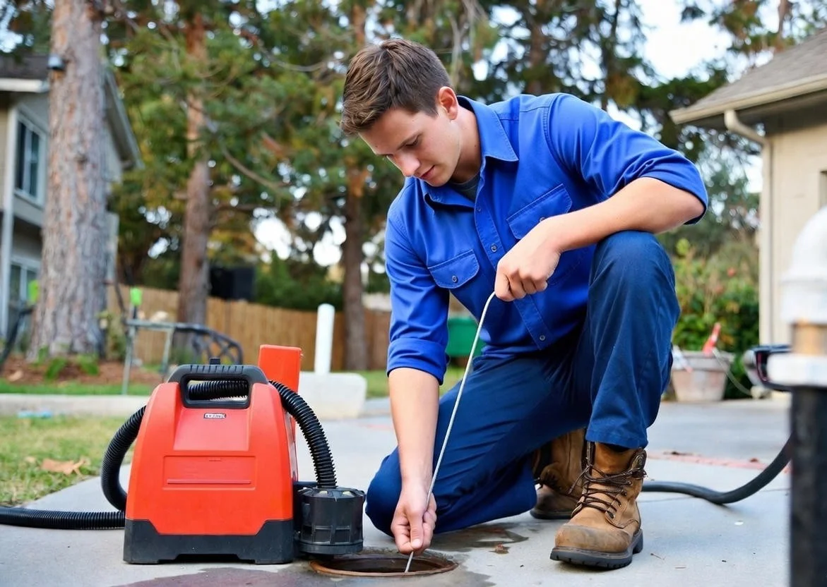 Main drain cleaning service